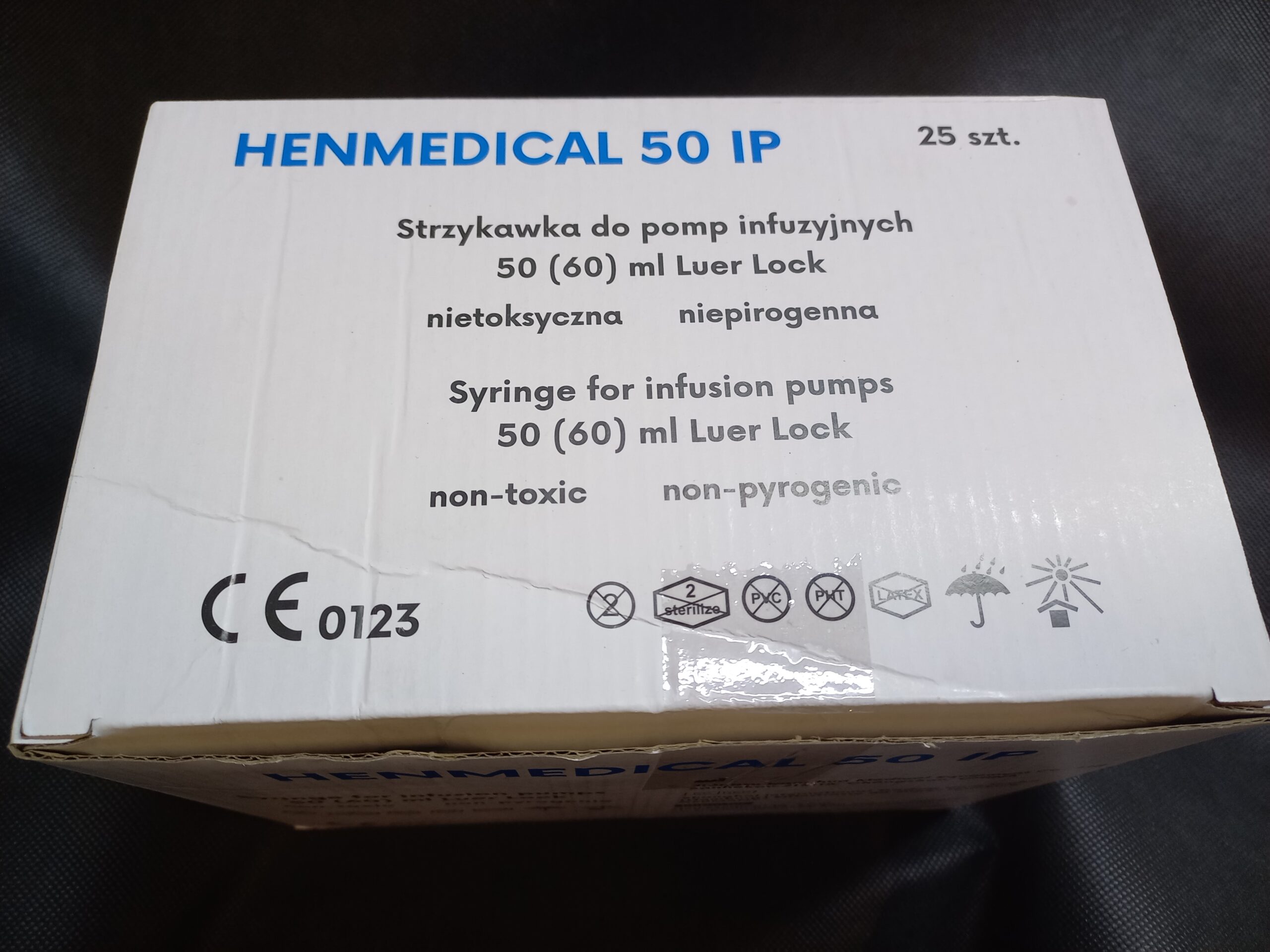 Strzykawka do Pomp Infuzyjnych 50/60 ml Luer Lock HenMedical 50 IP - obrazek 2
