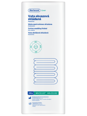 Wata opatrunkowa składana niesterylna 50/50% bawełna/wiskoza - 200g Steriwund