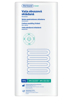Wata opatrunkowa składana niesterylna 50/50% bawełna/wiskoza - 500g Steriwund